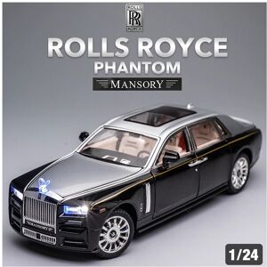 Maxpower (Black and Silver) 1/24 Rolls Royce Phantom Diecast Toy Cars Model Simulated Pul Maxpower (Black and Silver) 1/24 Rolls Royce Phantom Diecast Toy Cars Model Simulated Pul