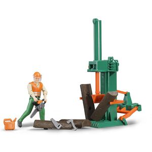 Bruder Toys bworld Logging Set with Man Bruder Toys bworld Logging Set with Man