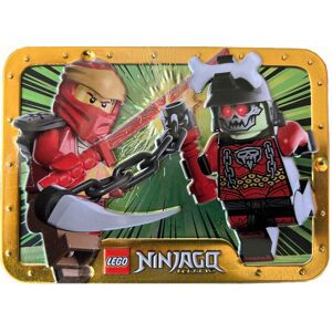 Lego Ninjago Kai vs. Bone King Minifigure Metal Box Set 112324 Lego Ninjago Kai vs. Bone King Minifigure Metal Box Set 112324
