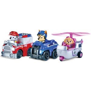 Paw Patrol Racers 3-Pack Vehicle Set Rescue Marshall Spy Chase and Paw Patrol Racers 3-Pack Vehicle Set Rescue Marshall Spy Chase and
