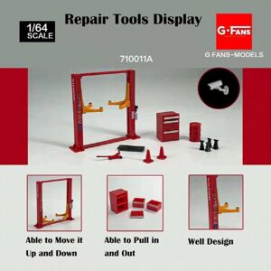 Maxpower Diorama 1/64 Garage Maintenance Tools Set Alloy Die-Cast Model Car Display 12PCS Maxpower Diorama 1/64 Garage Maintenance Tools Set Alloy Die-Cast Model Car Display 12PCS
