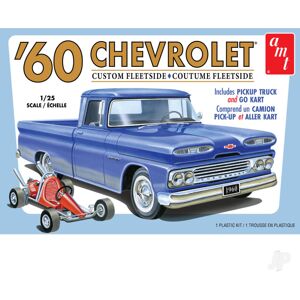 Maxpower AMT 1960 Chevy Custom Fleetside Pickup with Go Kart 2T 1063M Model Kit Maxpower AMT 1960 Chevy Custom Fleetside Pickup with Go Kart 2T 1063M Model Kit