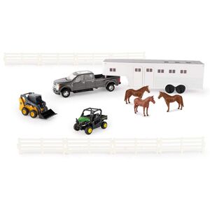 John Deere Tomy 1/32 Hobby Set with Horses John Deere Tomy 1/32 Hobby Set with Horses
