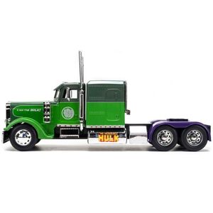 Jada 35179 Diecast Model Truck Tractor with The Incredible Hulk Marvel Avengers Jada 35179 Diecast Model Truck Tractor with The Incredible Hulk Marvel Avengers