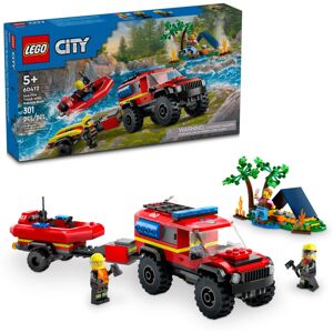Lego City 4x4 Fire Truck with Rescue Boat Toy for Kids Ages 5 and Up Lego City 4x4 Fire Truck with Rescue Boat Toy for Kids Ages 5 and Up