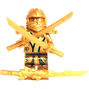 Lego Ninjago - The GOLD Ninja with 3 Weapons Lego Ninjago - The GOLD Ninja with 3 Weapons