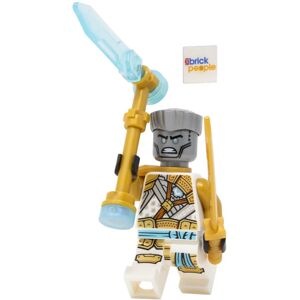 Lego Ninjago Crystalized: Golden Zane Minfigure with Ice Weapon Lego Ninjago Crystalized: Golden Zane Minfigure with Ice Weapon