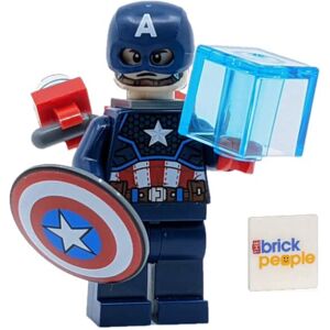 Lego Superheroes: Captain America Minifig with Jetpack Tesseract Mjo Lego Superheroes: Captain America Minifig with Jetpack Tesseract Mjo