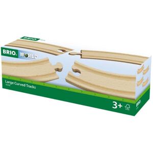 Brio World 33342 - Large Curved Wooden Tracks 4-Piece Toy Train Set Extension Brio World 33342 - Large Curved Wooden Tracks 4-Piece Toy Train Set Extension