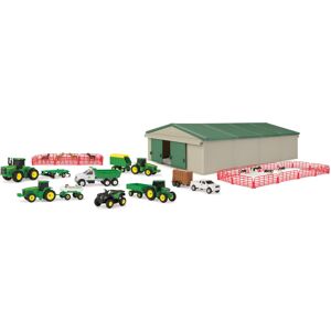 John Deere Die-Cast Farm Toys Playset - 1:64 Scale - Includes Farm Animals Mach John Deere Die-Cast Farm Toys Playset - 1:64 Scale - Includes Farm Animals Mach