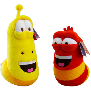 Unbranded (2pcs Doll) New 10cm LARVA Plush Toys Yellow Insect Red Insect Unbranded (2pcs Doll) New 10cm LARVA Plush Toys Yellow Insect Red Insect