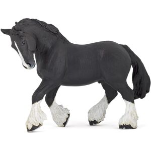 Papo - Hand-Painted - Figurine - Horses Foals and Ponies - Black Shire Horse Fig Papo - Hand-Painted - Figurine - Horses Foals and Ponies - Black Shire Horse Fig