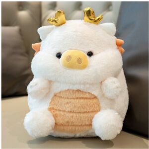 Unbranded (White) Plush Dragon Pig Toy Cartoon Animal Stuffed Doll Bedroom Decoration Gift Unbranded (White) Plush Dragon Pig Toy Cartoon Animal Stuffed Doll Bedroom Decoration Gift