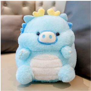 Unbranded (Blue) Plush Dragon Pig Toy Cartoon Animal Stuffed Doll Bedroom Decoration Gift Unbranded (Blue) Plush Dragon Pig Toy Cartoon Animal Stuffed Doll Bedroom Decoration Gift