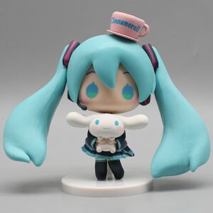 Unbranded (B 10CM, no box) Hatsune Miku Cinnamoroll Anime Figure Miku Mini Figuries PVC In Unbranded (B 10CM, no box) Hatsune Miku Cinnamoroll Anime Figure Miku Mini Figuries PVC In