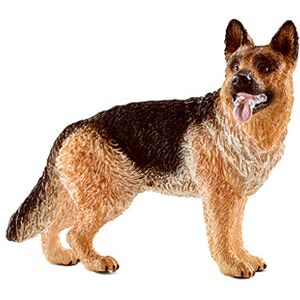 Schleich 16831 Female german Shepherd Figurine, Brown Schleich 16831 Female german Shepherd Figurine, Brown