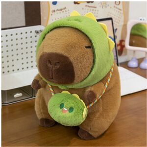 Unbranded (Dinosaur, 35cm) Dinosaur Hat Frog Capybara Plush Toy Animal Stuffed Doll Gift D Unbranded (Dinosaur, 35cm) Dinosaur Hat Frog Capybara Plush Toy Animal Stuffed Doll Gift D