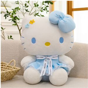 Unbranded (Blue, 30cm) Kitty Hello Flower Wear Dress Plush Toy Cartoon Stuffed Doll Pillow Unbranded (Blue, 30cm) Kitty Hello Flower Wear Dress Plush Toy Cartoon Stuffed Doll Pillow