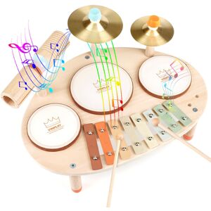 Vanplay Kids Toys Wooden Kids Drum Kit Musical Instruments For Toddlers Wooden T Vanplay Kids Toys Wooden Kids Drum Kit Musical Instruments For Toddlers Wooden T