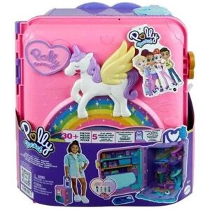 Polly Pocket Pollyville, Resort Roll Away Playset with Rolling Wheels, 5 Play Ar Polly Pocket Pollyville, Resort Roll Away Playset with Rolling Wheels, 5 Play Ar