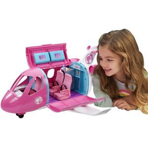 Barbie DreamPlane, Pink Dreamplane Playset with Toy Puppy, Snack Cart, 15 Airpla Barbie DreamPlane, Pink Dreamplane Playset with Toy Puppy, Snack Cart, 15 Airpla