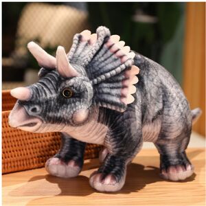 Unbranded (Gray, 42cm) Dinosaur Triceratops Plush Toy Stuffed Animal Doll Cute Gift Decora Unbranded (Gray, 42cm) Dinosaur Triceratops Plush Toy Stuffed Animal Doll Cute Gift Decora