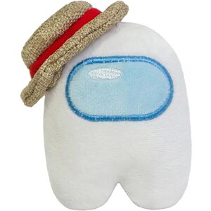 Unbranded 10cm Among Us Plush Stuffed Toy with Straw Hat Doll Game Figure White Unbranded 10cm Among Us Plush Stuffed Toy with Straw Hat Doll Game Figure White