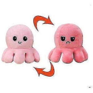 Unbranded (Dark pink light pink) Plush Octopus Reversible Cute Flip Soft Toy Gift Happy Sa Unbranded (Dark pink light pink) Plush Octopus Reversible Cute Flip Soft Toy Gift Happy Sa