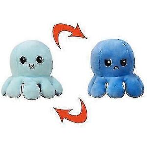 Unbranded (Dark blue light blue) Plush Octopus Reversible Cute Flip Soft Toy Gift Happy Sa Unbranded (Dark blue light blue) Plush Octopus Reversible Cute Flip Soft Toy Gift Happy Sa