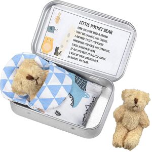 Unbranded (beige) Mini Teddy Bear In A Tin Box - Cute Plush Doll Toy For Kids - Pocket Siz Unbranded (beige) Mini Teddy Bear In A Tin Box - Cute Plush Doll Toy For Kids - Pocket Siz