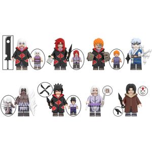 LMINWKA 8Pcs Naruto Minifigure Building Blocks Toys LMINWKA 8Pcs Naruto Minifigure Building Blocks Toys