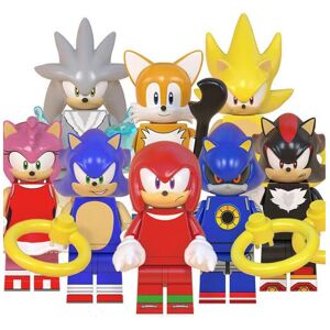 Nuoxin 8Pcs Sonic The Hedgehog Minifigure Kid Toy Collection Buildings Fit Lego Nuoxin 8Pcs Sonic The Hedgehog Minifigure Kid Toy Collection Buildings Fit Lego