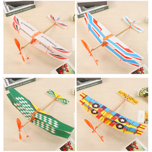 Maxpower (4PC Random Color) New Foam Glider Plane Airplane Toy Rubber Band Powered Plane Maxpower (4PC Random Color) New Foam Glider Plane Airplane Toy Rubber Band Powered Plane