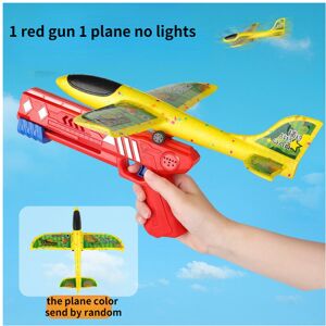 Maxpower (1 red gun 1 plane) Foam Airplane Launcher Toy EPP Bubble Plane Glider Hand Thro Maxpower (1 red gun 1 plane) Foam Airplane Launcher Toy EPP Bubble Plane Glider Hand Thro