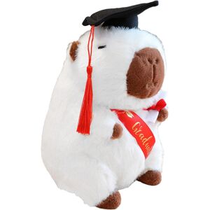 Unbranded (White) Graduation Stuffed Animal Adorable Stuffed 2025 Capybara Plush Toy - H Unbranded (White) Graduation Stuffed Animal Adorable Stuffed 2025 Capybara Plush Toy - H