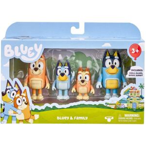 Bluey 13009 and Family: , Bingo, Bandit and Chilli 4 Figure pack Articulated Cha Bluey 13009 and Family: , Bingo, Bandit and Chilli 4 Figure pack Articulated Cha