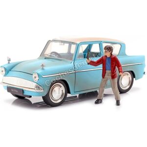 Jada JA31127 1:24 1959 Ford Anglia with Harry Potter Figure, Rusty Blue Jada JA31127 1:24 1959 Ford Anglia with Harry Potter Figure, Rusty Blue