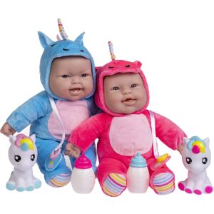 JC Toys Lots to Cuddle Babies 12-inch Small Soft Twin Baby Dolls Unicorn Theme JC Toys Lots to Cuddle Babies 12-inch Small Soft Twin Baby Dolls Unicorn Theme
