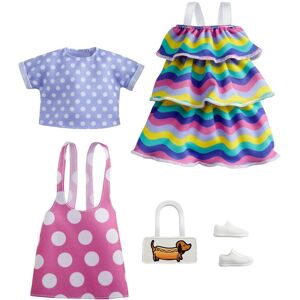 Barbie Fashions 2-Pack Clothing Set 2 Outfits Doll Include Pink Polka-Dot Jumpe Barbie Fashions 2-Pack Clothing Set 2 Outfits Doll Include Pink Polka-Dot Jumpe