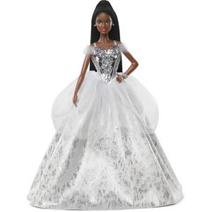 Mattel Barbie Signature 2021 Holiday Doll (12-inch Brunette Braided Hair) in Silver Go Mattel Barbie Signature 2021 Holiday Doll (12-inch Brunette Braided Hair) in Silver Go