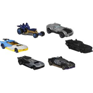 Hot Wheels Toy Cars 6-Pack Set of 6 Batman Character Vehicles in 1:64 Scale In Hot Wheels Toy Cars 6-Pack Set of 6 Batman Character Vehicles in 1:64 Scale In