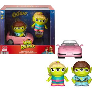 Mattel Pixar Alien Action Figures 2-Pack Barbie and Ken Remix Figures with Toy Mattel Pixar Alien Action Figures 2-Pack Barbie and Ken Remix Figures with Toy