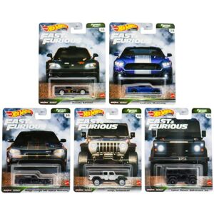 Hot Wheels Premium Fast & Furious Fleet Complete Set of 5 Diecast Vehicles from Hot Wheels Premium Fast & Furious Fleet Complete Set of 5 Diecast Vehicles from