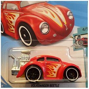 Hot Wheels RED TOONED Series Volkswagen Beetle with Side Flames Hot Wheels RED TOONED Series Volkswagen Beetle with Side Flames