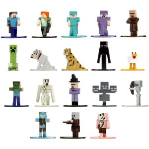 Jada Minecraft 1.65"""" Nano Metalfigs 18-Pack Die-cast Figures Toys for Kids and Ad Jada Minecraft 1.65"""" Nano Metalfigs 18-Pack Die-cast Figures Toys for Kids and Ad