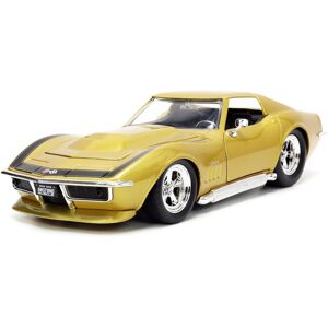 Jada Toys Big Time Muscle 1:24 1969 Chevy Corvette Stingray ZL-1 Die-cast Car Go Jada Toys Big Time Muscle 1:24 1969 Chevy Corvette Stingray ZL-1 Die-cast Car Go