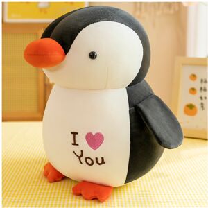 Unbranded (Black, 35cm) Adorable Shaped Heart Penguin Plush Toy Soft Stuffed Animal Gift K Unbranded (Black, 35cm) Adorable Shaped Heart Penguin Plush Toy Soft Stuffed Animal Gift K