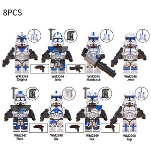 Unbranded (Set) Wars 8pcs Star Rex Dogma Echo Jesse Tup Minifigure Building Block Fans Gif Unbranded (Set) Wars 8pcs Star Rex Dogma Echo Jesse Tup Minifigure Building Block Fans Gif