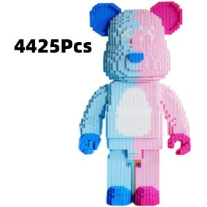 Unbranded (Blue Pink) Blocks Building Bearbricks Diy Figure Toy Model Kids Adult Gift Coll Unbranded (Blue Pink) Blocks Building Bearbricks Diy Figure Toy Model Kids Adult Gift Coll