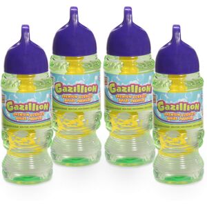 Gazillion Bubbles 10 oz. 4-Pack + 4 Multi Bubble Wands Non-Toxic Long-Lasting Gazillion Bubbles 10 oz. 4-Pack + 4 Multi Bubble Wands Non-Toxic Long-Lasting